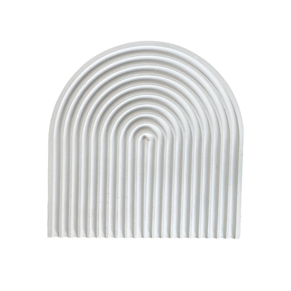 Dekotablett Bogen - Weiss - NUA CONCEPT