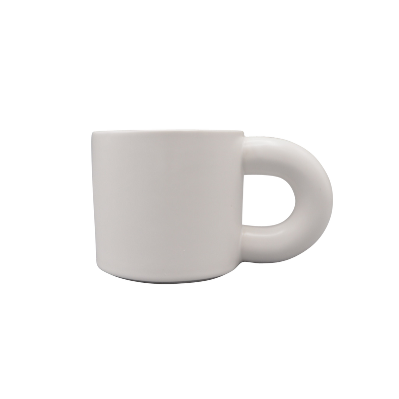 Jumbotasse Keramik, 300 ml – große Kaffeetasse Weiß – Nua Concept