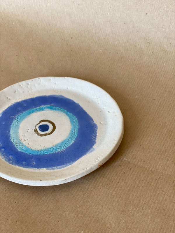 Kleiner Teller „Blue Eye“ (Handmade)