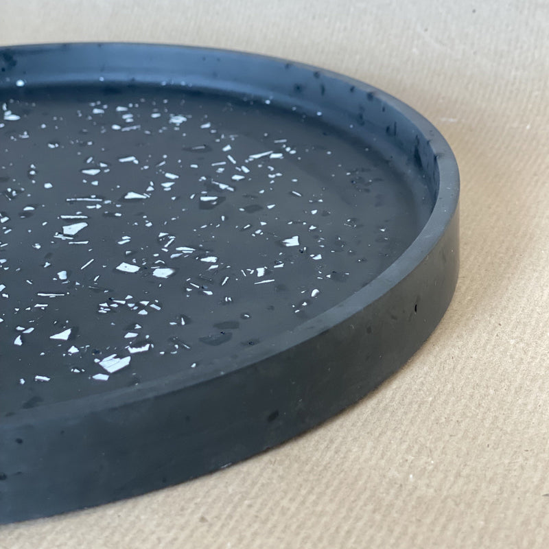Dekotablett Terrazzo - Schwarz - NUA CONCEPT