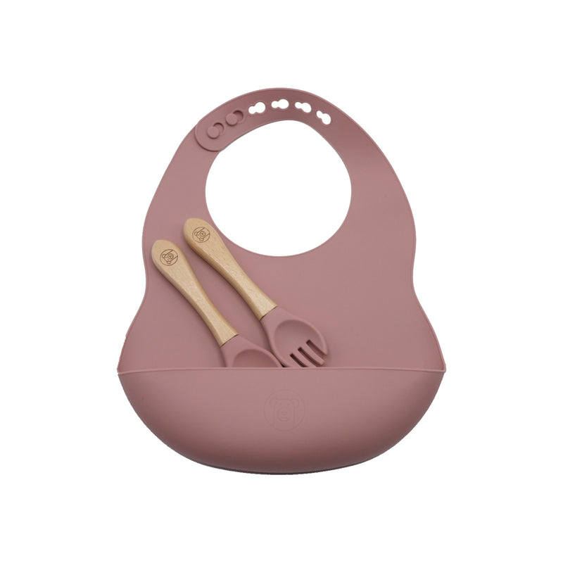 Baby Geschirr Set (7-teilig) - Rose