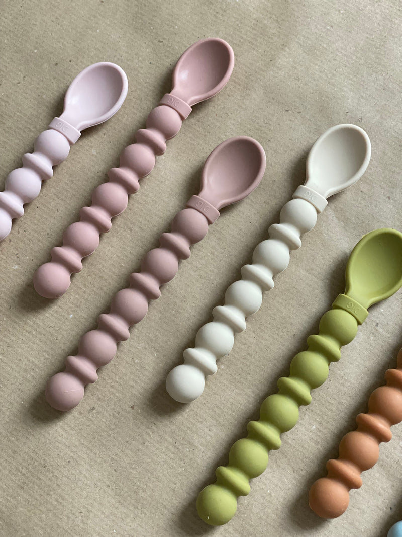 Babylöffel aus Silikon (3er Set) - Pink Lemonade - NUA CONCEPT