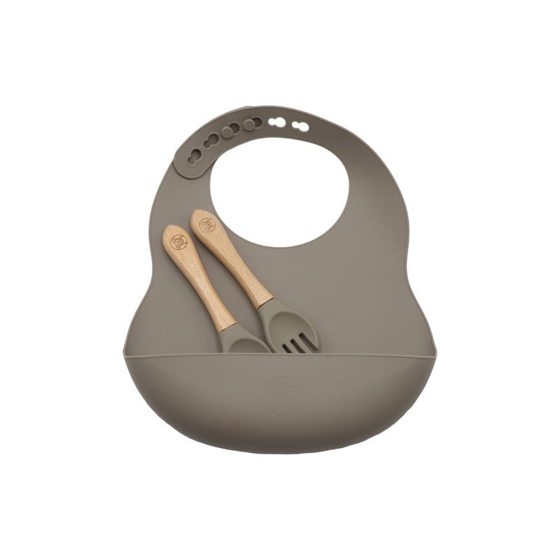 Baby Geschirr Set (7-teilig) - Khaki