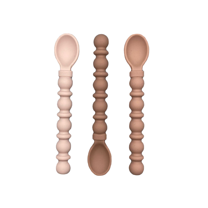 Babylöffel aus Silikon (3er Set) - Pink Lemonade - NUA CONCEPT