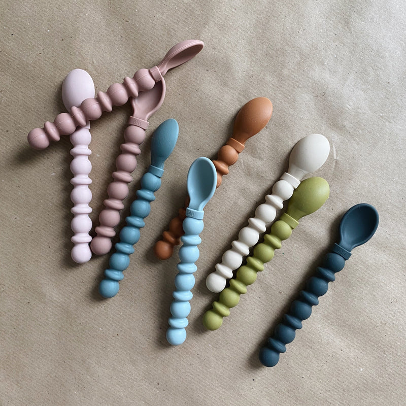 Babylöffel aus Silikon (3er Set) - Pink Lemonade - NUA CONCEPT