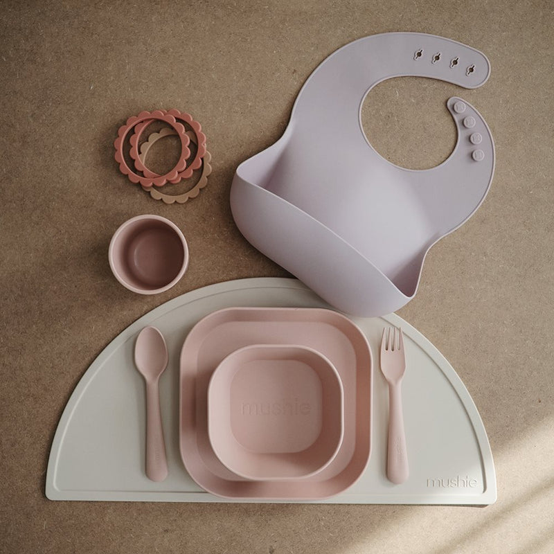 Kinderteller eckig (2er Set) - Blush - NUA CONCEPT