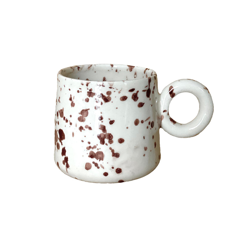 Keramik Tasse „Splash Brown“
