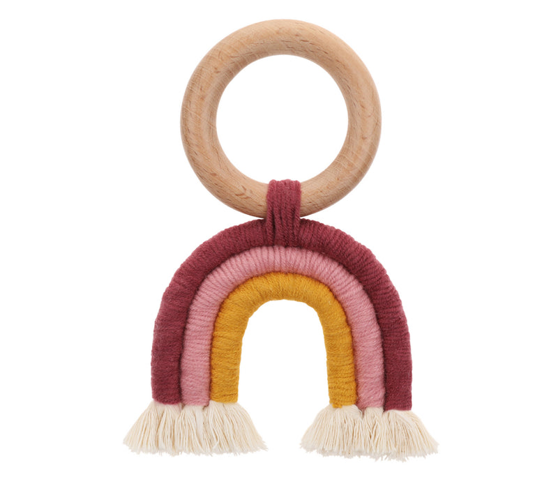 Holzbeißring mit Regenbogen - NUA CONCEPT